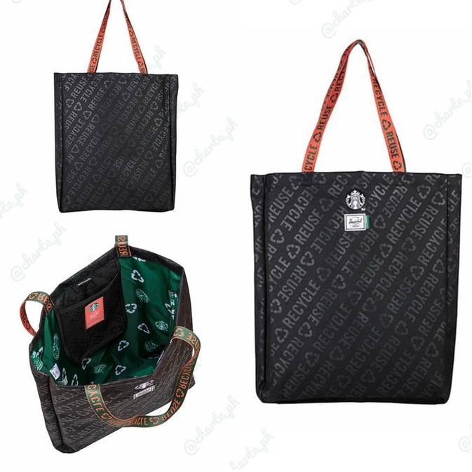Jual Starbucks x Herschel Tote Bag Limited Edition Shopee Indonesia
