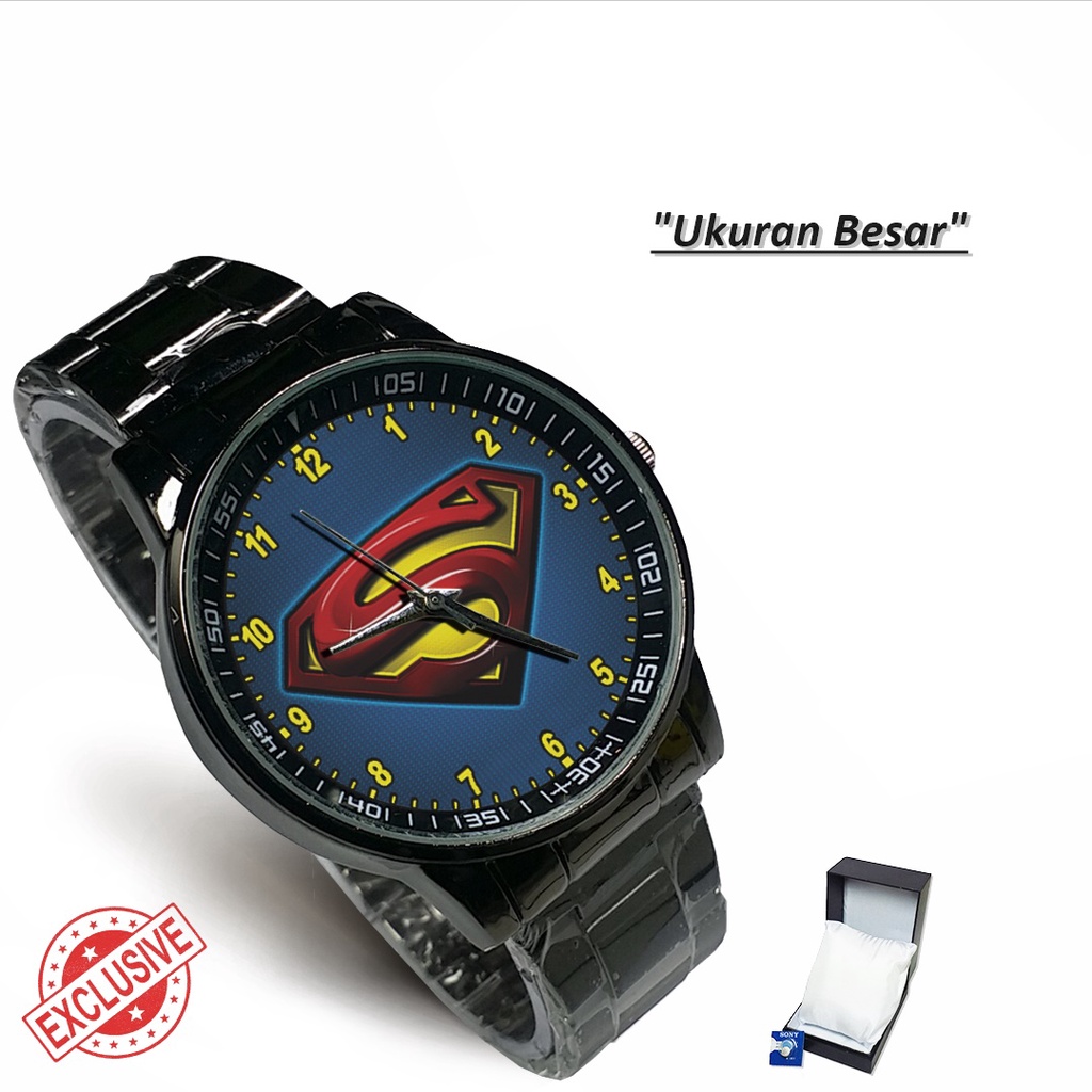 Jam Tangan Rantai Couple SUPERMAN (Cool)