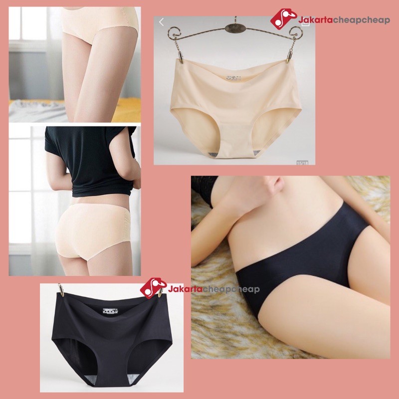JC068 Celana Dalam Wanita Seamless Anti Jiplak Tanpa Jahitan Anti Nyeplak Fashion Lembut