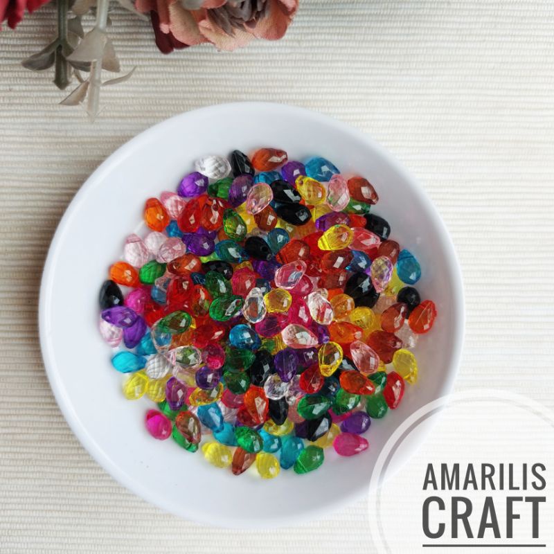 [30gr] Manik Bening Mix Warna - Biji Jeruk