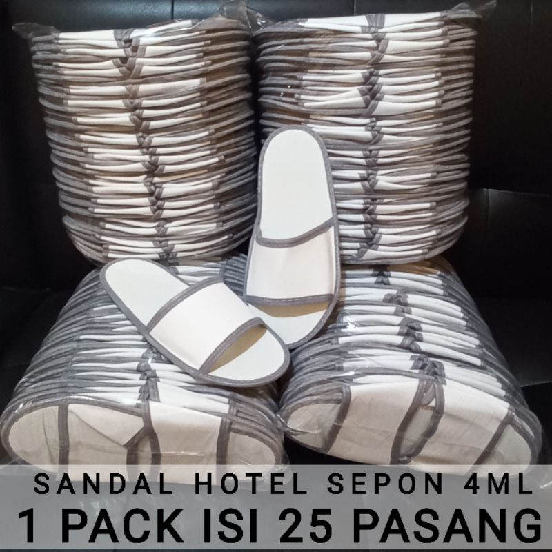 sandal hotel sepon 4mli 1 pack isi 25 pasang