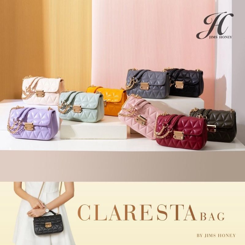 Jims Honey Claresta Bag Tas Selempang Fashion Pesta Clutch Wanita JH Import Party