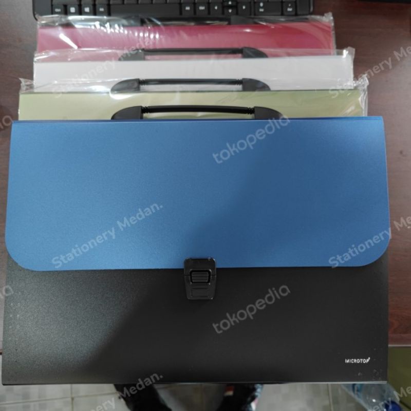 

Expanding File With Handle Folio Microtop -Tas Tenteng
