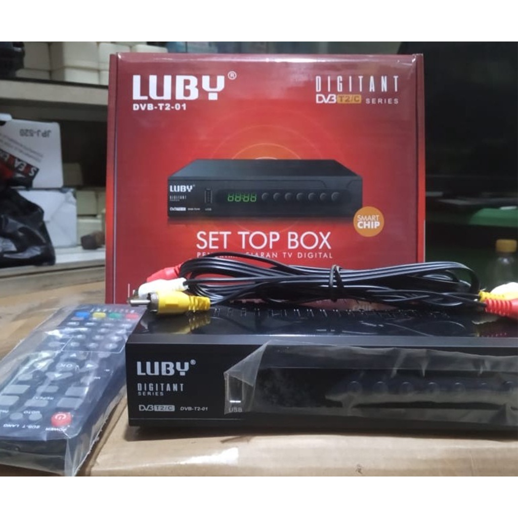 SET TOP BOX DVB T2 PENANGKAP SIARAN TV DIGITAL BOX TV DIGITAL DVB-T2