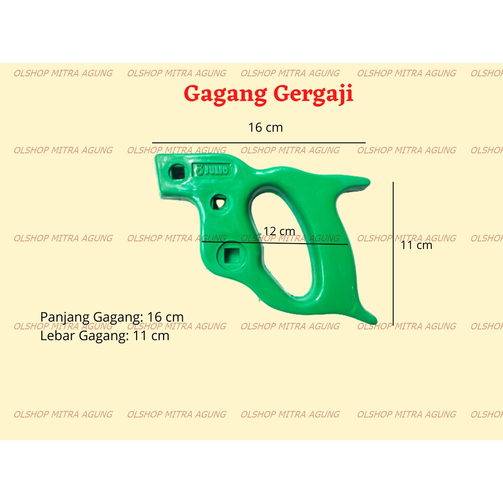 OLS Gagang Gergaji PVC Gagang Handle Gergaji PVC Gagang Gergaji Plastik MA