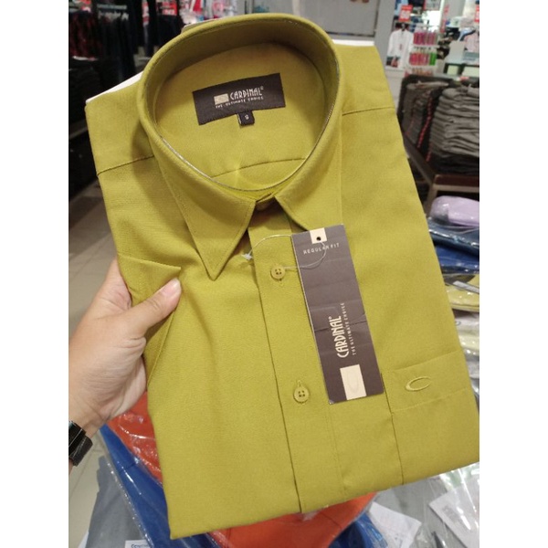 Kemeja polos Cardinal Lengan Pendek