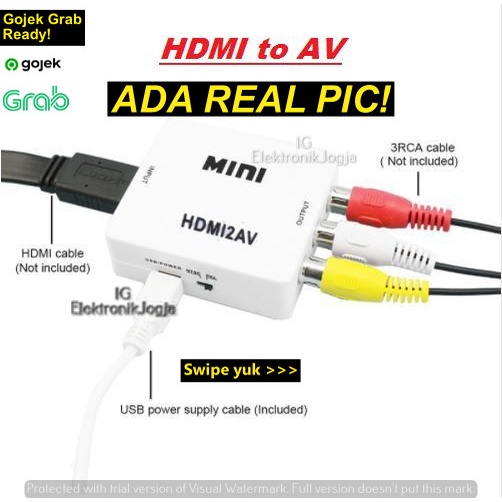 HDMI to AV RCA Converter Adapter HDMI2AV HDMI to AV