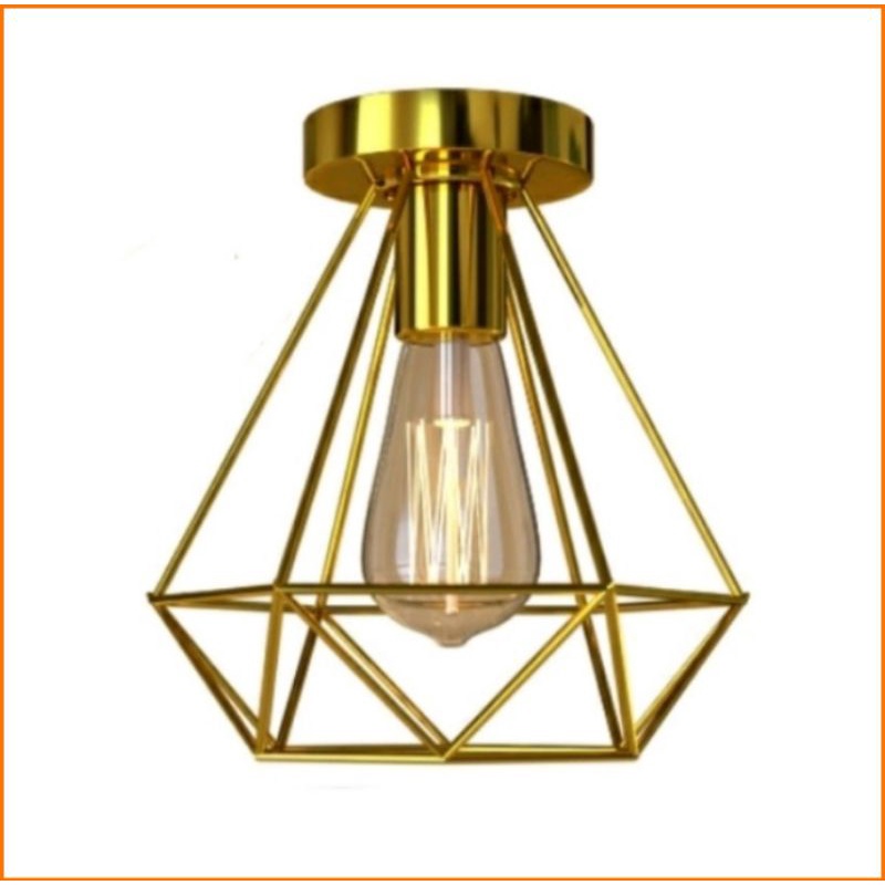 [COD] LAMPU PLAFON VINTAGE DESAIN SERI RETRO DEKOR - KAP LAMPU DIAMOND PLAFON AMANAH