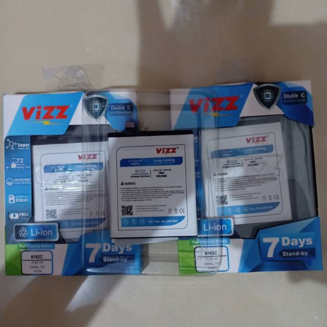 BATT BATERAI BATRE VIZZ MEIZU M2 NOTE BT42C DOUBLE POWER VIZZ
