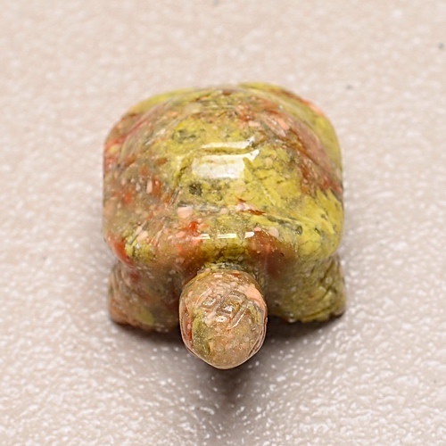 CV300 Natural Unakite Turtle Carving 20gr