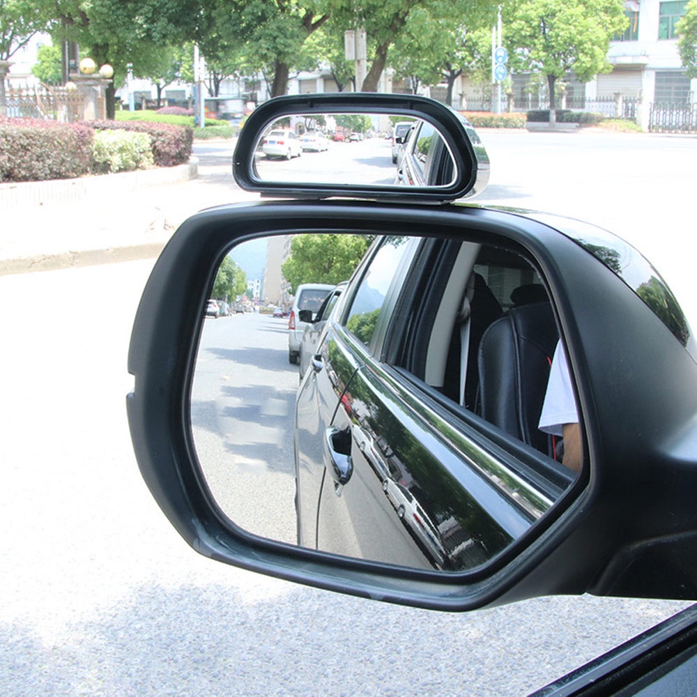 QUINTON 2PCS Blind Spot Mirror Convex Exterior Parts Wide-Angle Side-View Mirror Car Accessories Universal Durable 360° Wide Angle Rear Side View Mirror/Multicolor