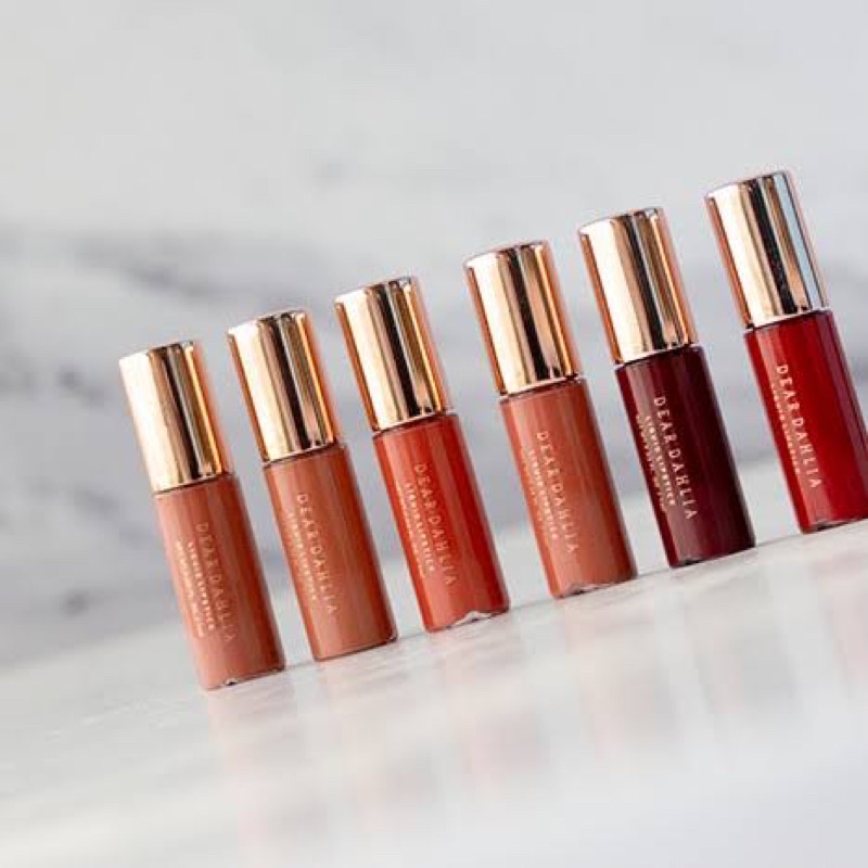 Dear Dahlia Lipstick liquid Paradise Dream Velvet Lip Mousse Tint Travel Size 1mL