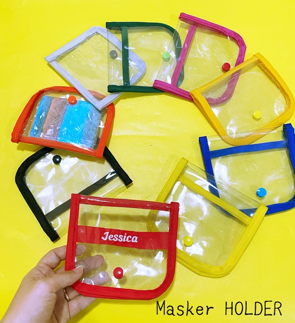 Fawn’G Handmade - Mask holder / dompet masker / dompet mika / masker pouch BUTTON