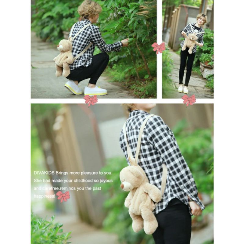 Tas ransel boneka beruang teddy bear - tas ransel