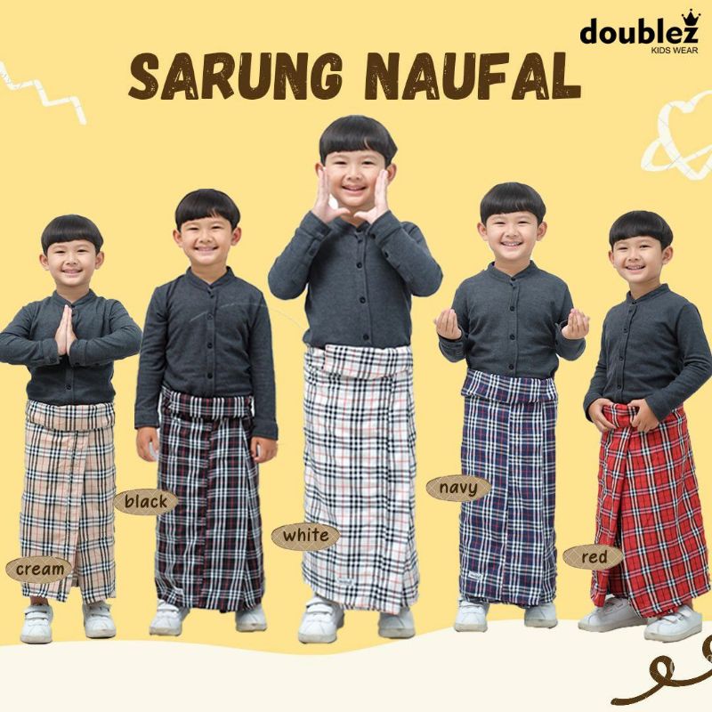 Sarung Naufal / sarung anak / sarung anak kecil / sarung remaja / sarung junior