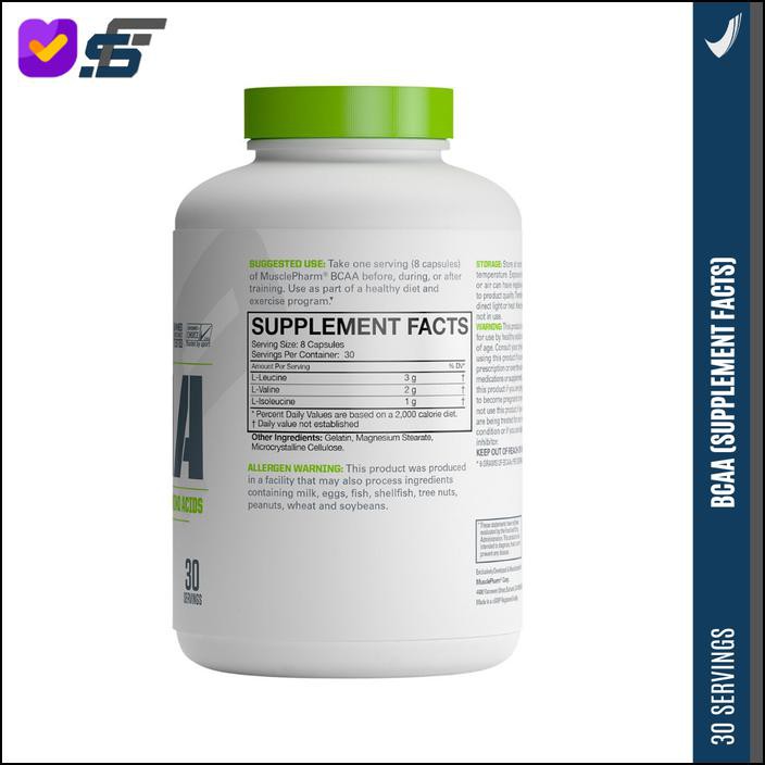 Terbatas - Musclepharm Mp Bcaa 3:1:2 240 Capsules