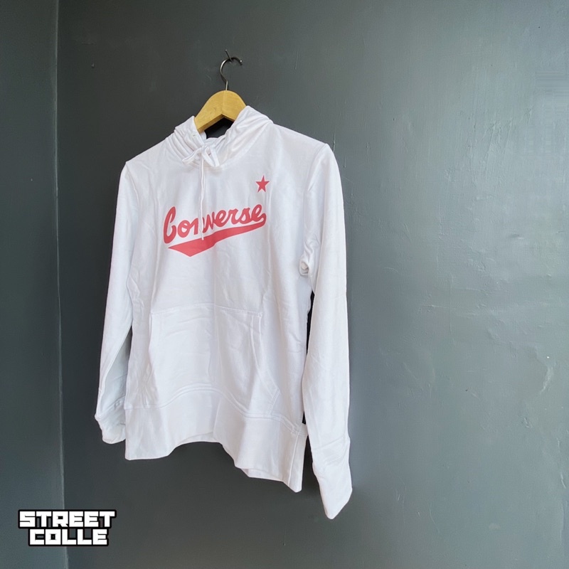 Hoodie Converse Nova Women White Red