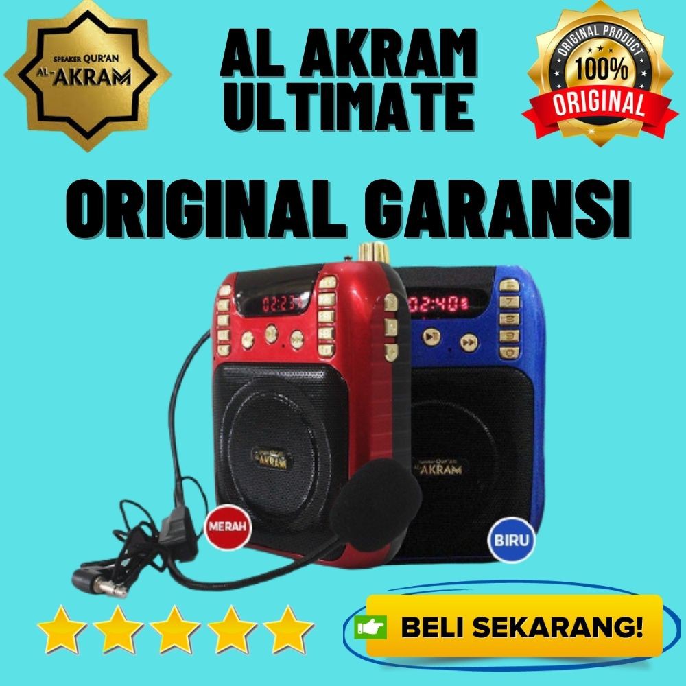 Speaker Audio Mp3 Murottal Al Quran 30 Juz Lengkap Digital Tahfiz Anak Al Akram Ultimate Original