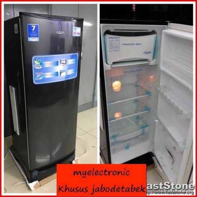 Kulkas Aqua Aqr D190 Ds S 162 Liter 80 Watt 1 Pintu Shopee Indonesia