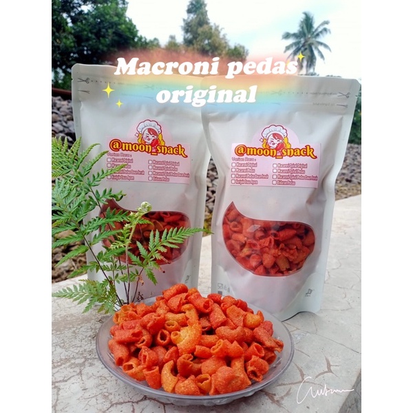 

Camilan Macaroni pedas rasa original 150gr