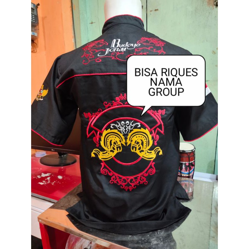 baju barong bordir bisa riques group / baju barong / hem bordir / barongan / pecut / reog / ganongan