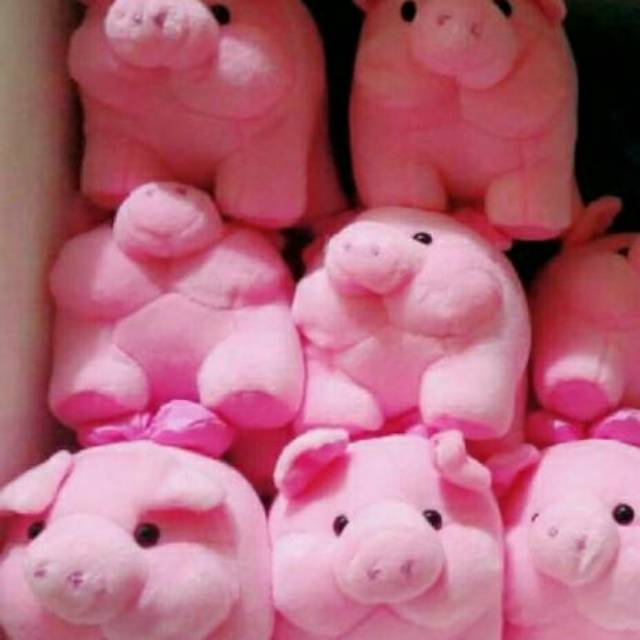 Boneka pig/babi mini. Boneka sapi lucu. Boneka murah