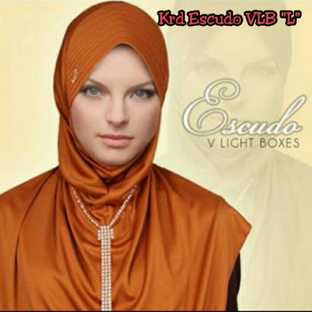 TERLARIS  Krd Escudo VLB "L" Kerudung Instan Pesta Rabbani