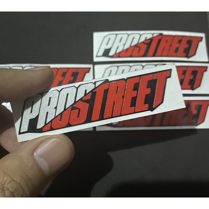 sticker stiker motor prostreet cutting reflective