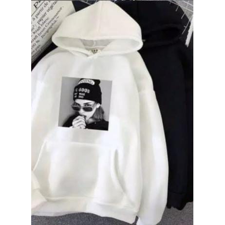 Sweater Moment Girls Hoodie  Wanita //Picture Woman-putih