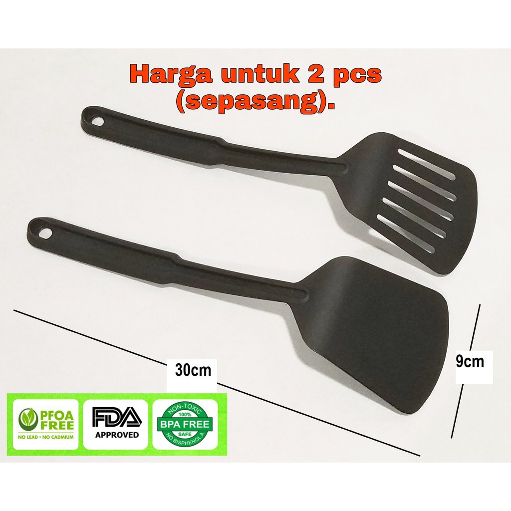 ORIGINAL MOEGEN Germany spatula/turner/sutil/sodet high quality nylon anti panas anti leleh food grade hawai series