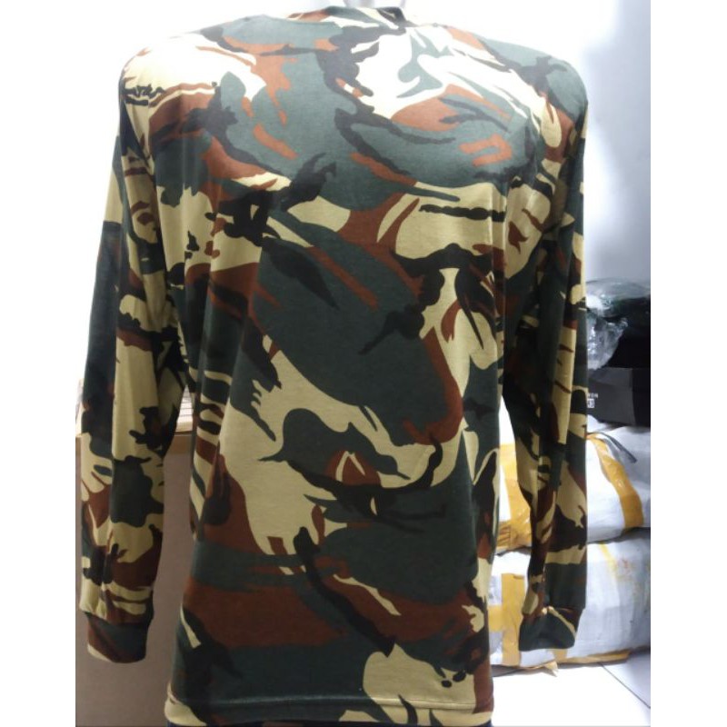 Kaos bantalan lengan panjang loreng gurun / TNI libanon