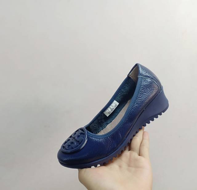 Tory wedges 318 / 5 cm kulit / sepatu wanita tory wedges