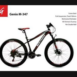 Sepeda gunung mtb 27.5 Murah Genio m347 24 speed