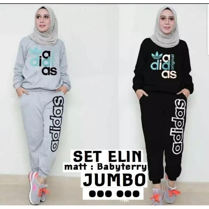 grosir fashion jakarta - baju SETELAN wanita ELIN - konveksi - Hitam