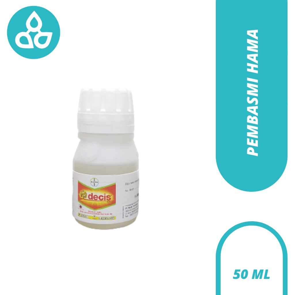 Decis 25 EC - Insektisida - Obat Pembasmi Hama Tanaman -Bayer - 50 ML