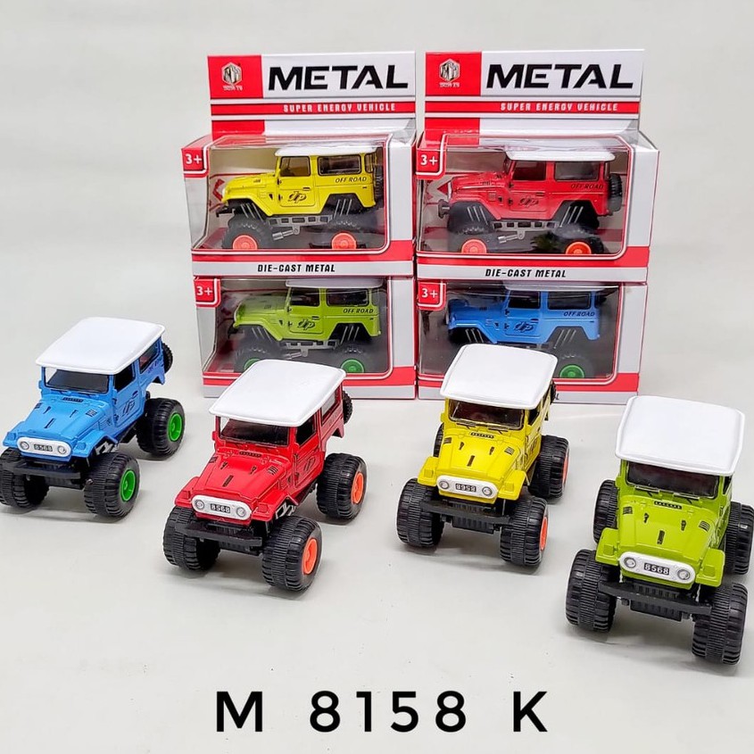 Diecast Mobil Jeep Offroad Metal - Miniatur Mobil Jeep Offroad Metal