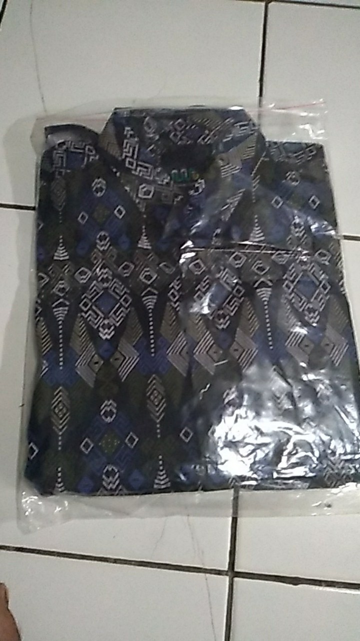 Kemeja Batik Songket Pria Lengan Pendek