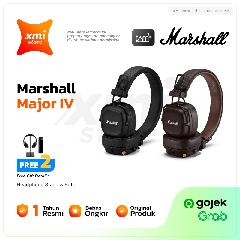 Marshall Major IV Bluetooth Headphone Headset Major 4