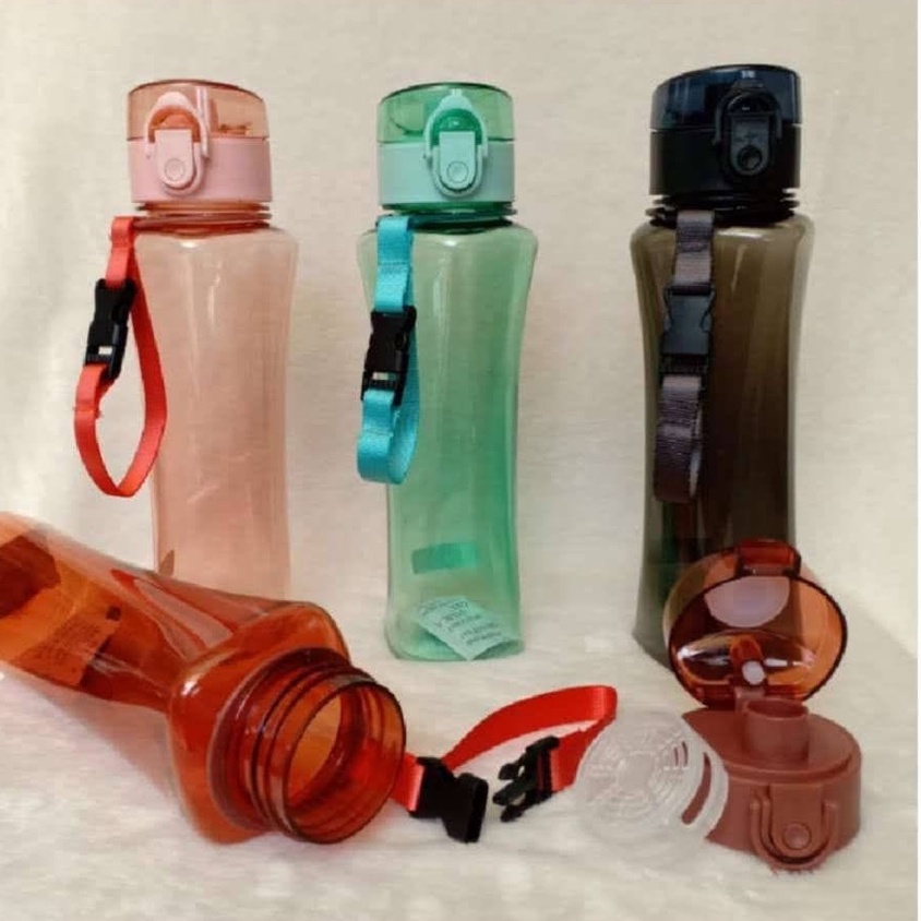 H9197 Botol Air Minum Plastik Clip On Polos 800ml - Botol Air Minum H-9197