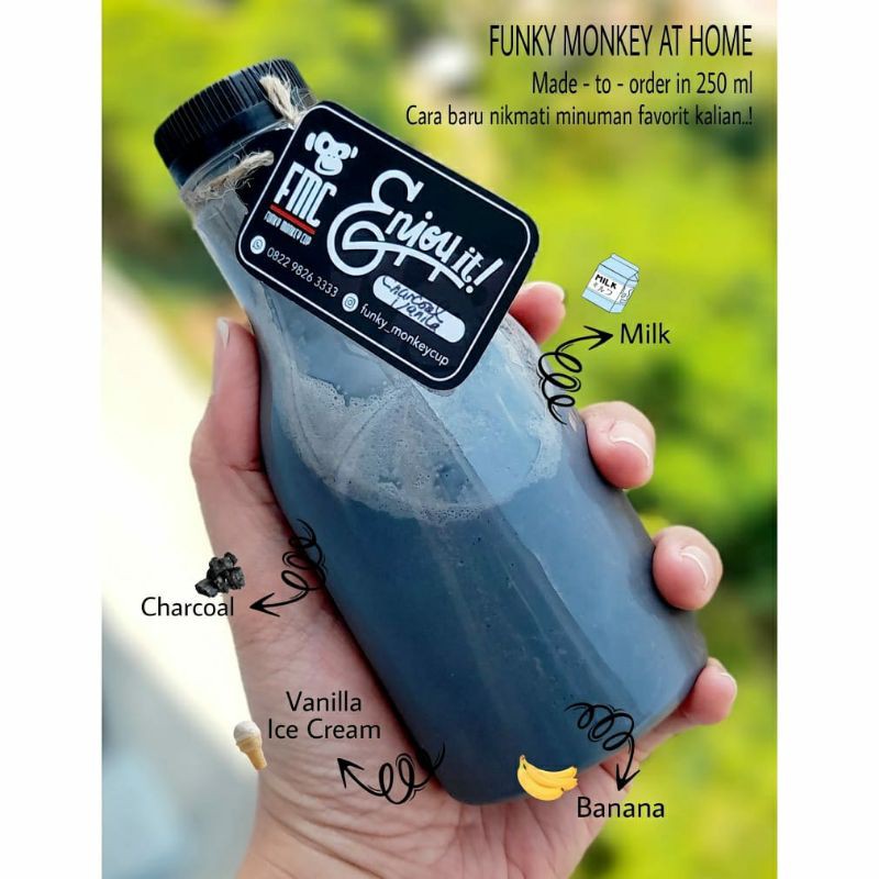 

Charcoal Vanilla Milkshake