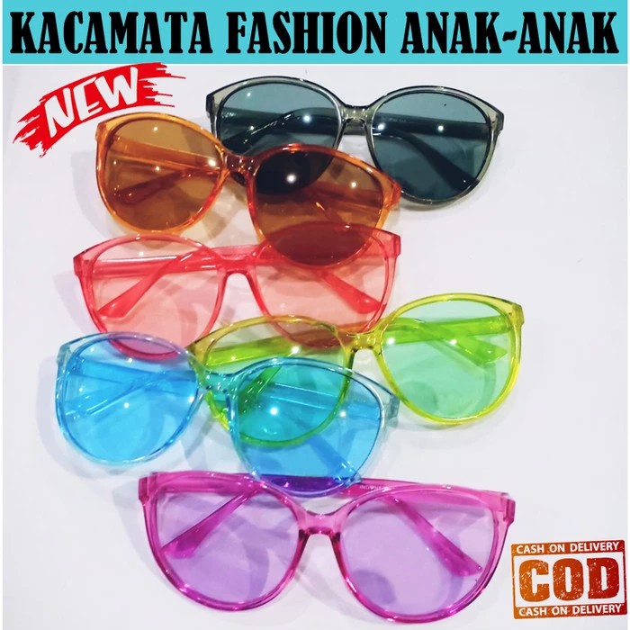 Kacamata Anak anak Transparan Fashion Kids Sunglasses Eyewear Korean / Kacamata jelly anak anak rain