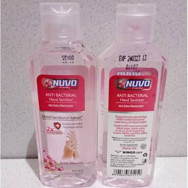 Nuvo Hand Sanitizer Anti Bacterial 85ml