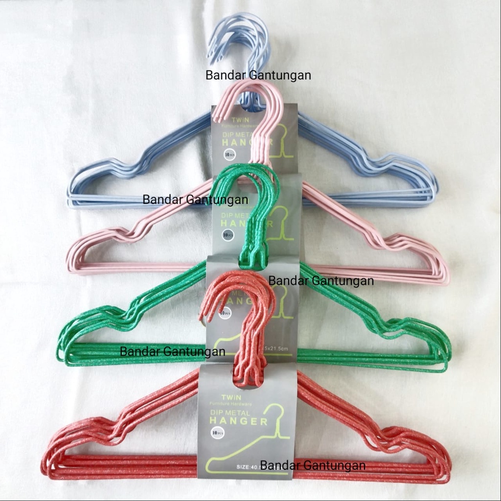 Hanger Kawat Coating Premium/Gantungan Kawat Gantungan Anti Karat Warna Warni/PAK C