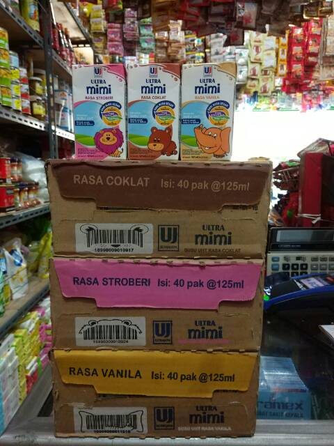 Susu Ultra Milk UHT MIMI 125ml (1dus = 40pc)