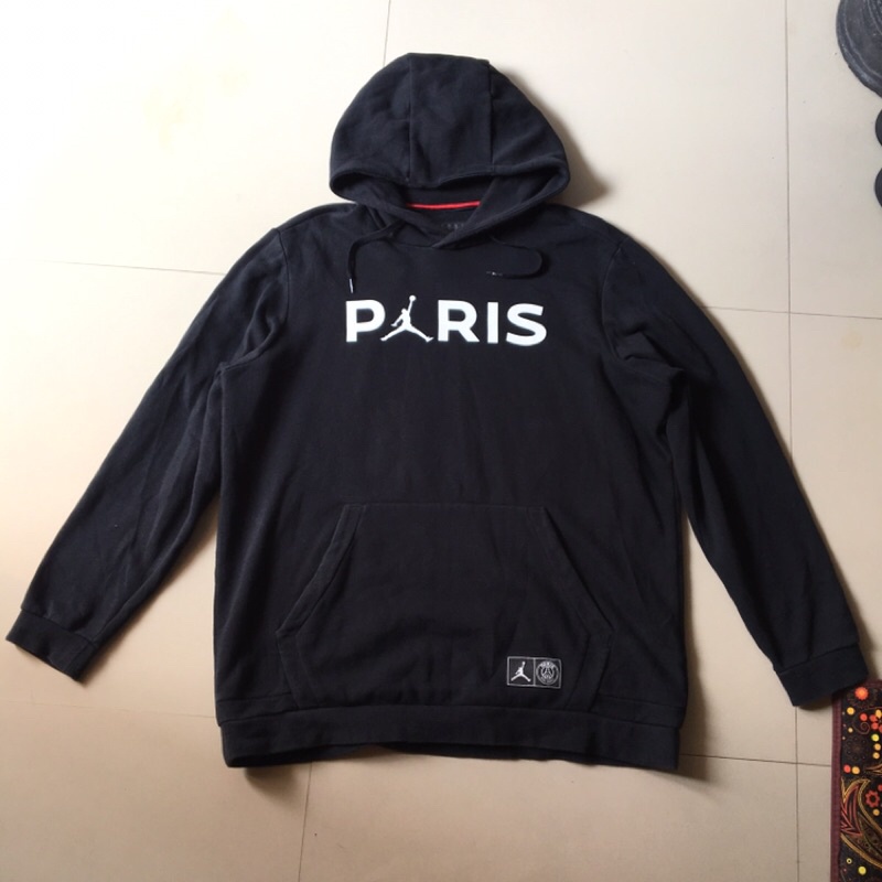 jaket Hoodie air jordan x paris second braded original like new size XL neymar mbappe messi