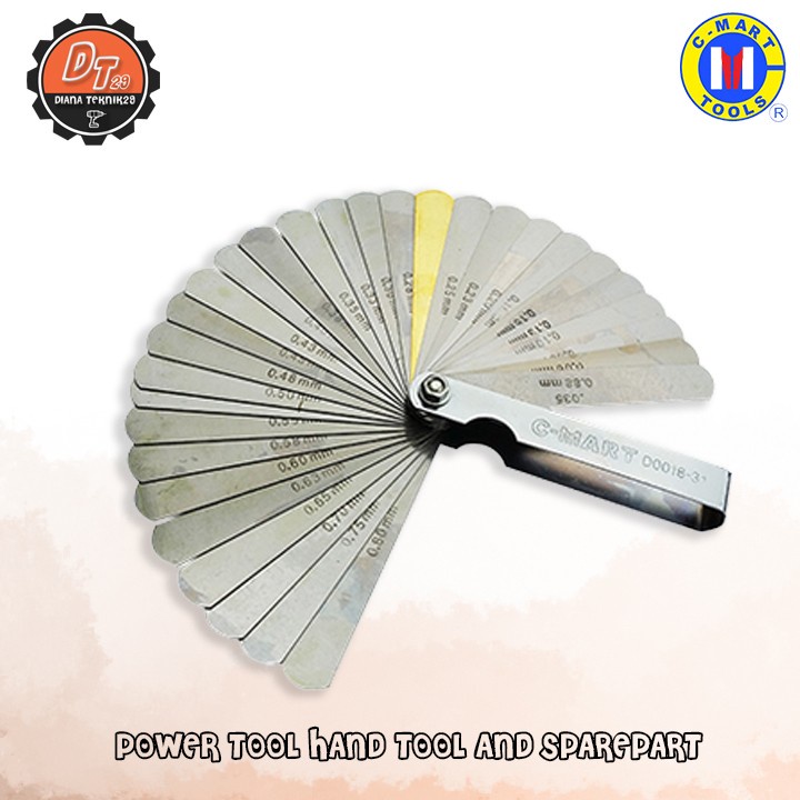 Fuller Gauge Blades Feeler Gauge 31 pcs Fuller Blade C-Mart 31 pcs