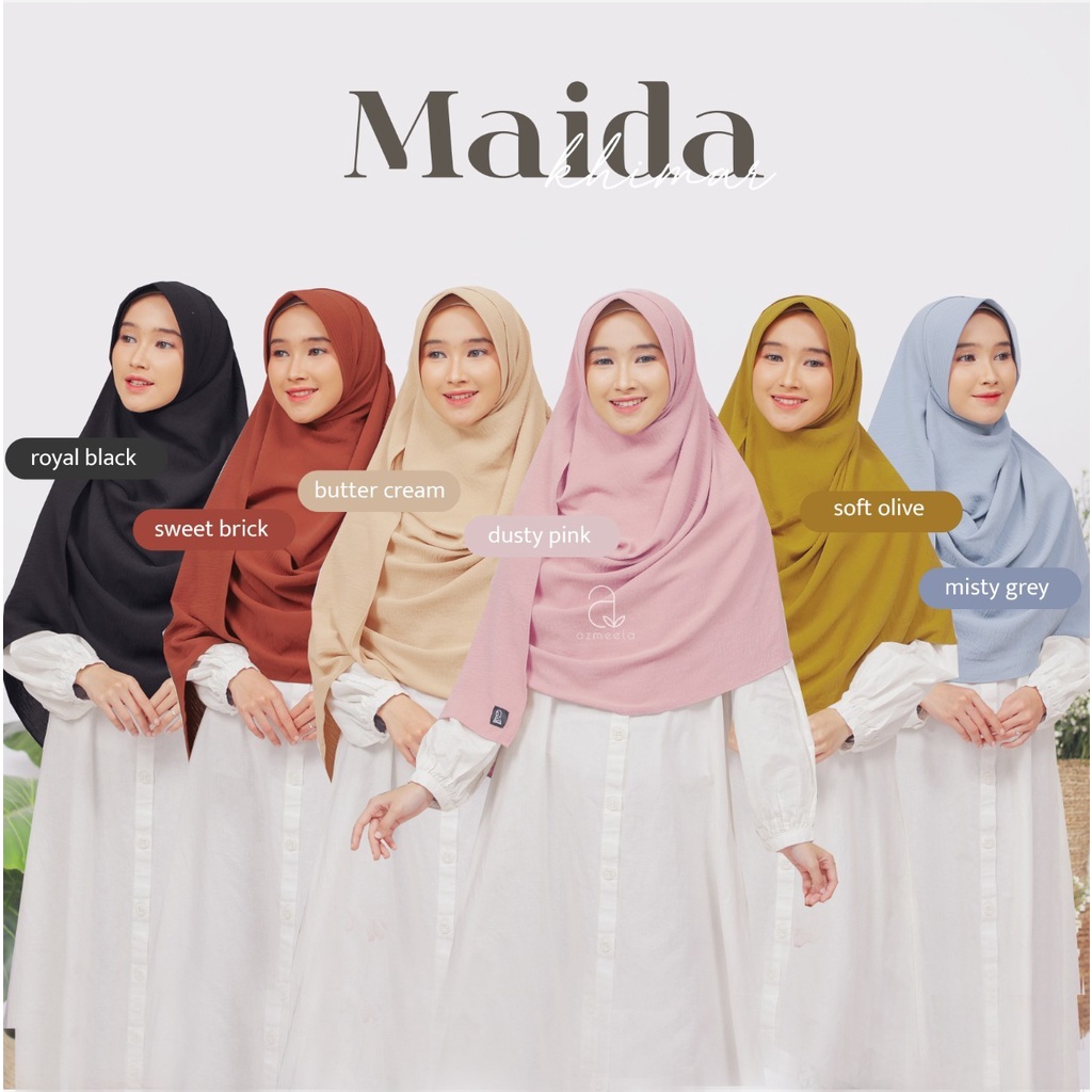 AZMEELA MAIRA MAIDA PASHMINA INSTANT BAHAN CRINCLE