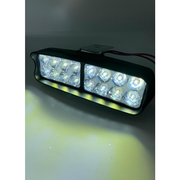 Lampu Tembak 16 LED12 Volt Universal Plus Breket