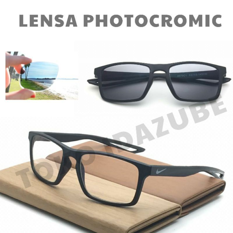 kacamata sporty nike pria wanita minus frame kacamata pria photocromic sporty