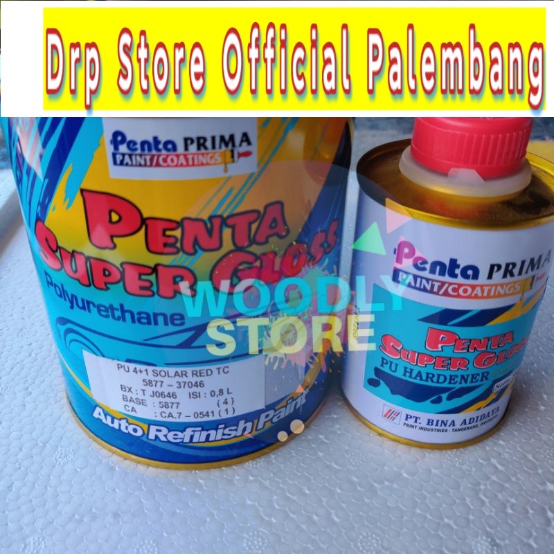 PENTA SUPER GLOSS PU 4+1 SOLAR RED TC MERAH DOFF CAT PU 2 KOMPONEN 1kg